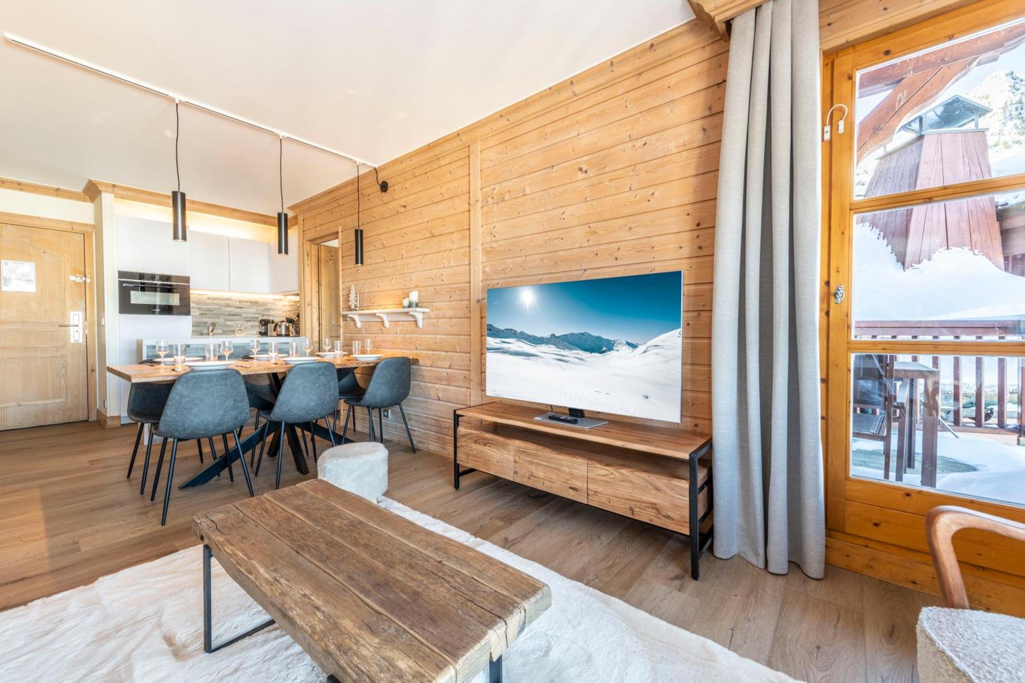 Appt Renove, 6 Personnes Arc 1950 Vue Exceptionnelle Montblanc, Sauna, Hammam, Piscine Int Et Ext Les Arcs  Ngoại thất bức ảnh